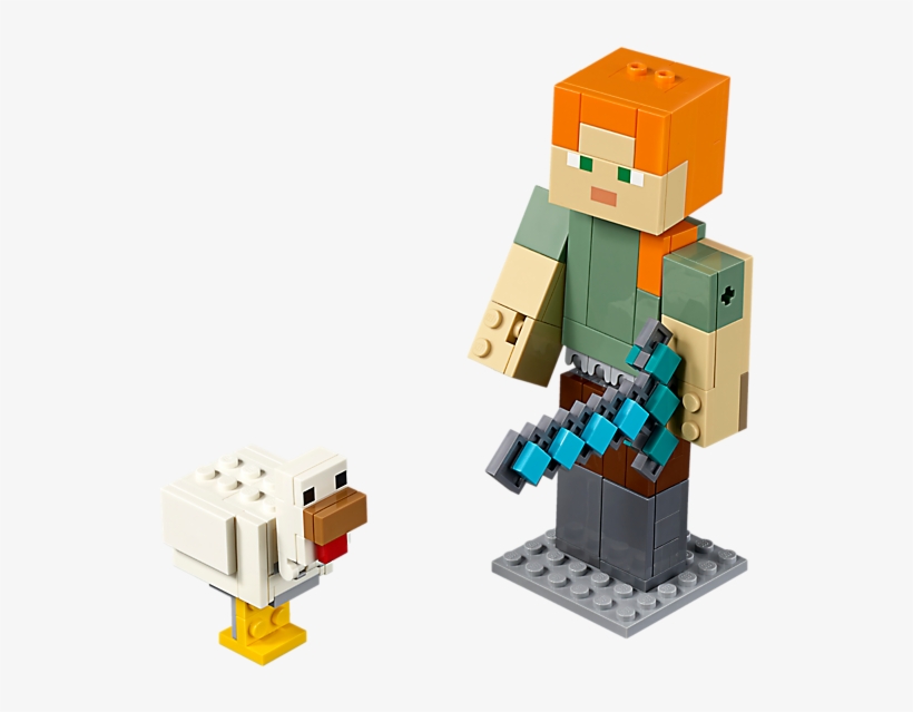 Minecraft™ Alex Bigfig With Chicken - Lego Minecraft 2019, transparent png