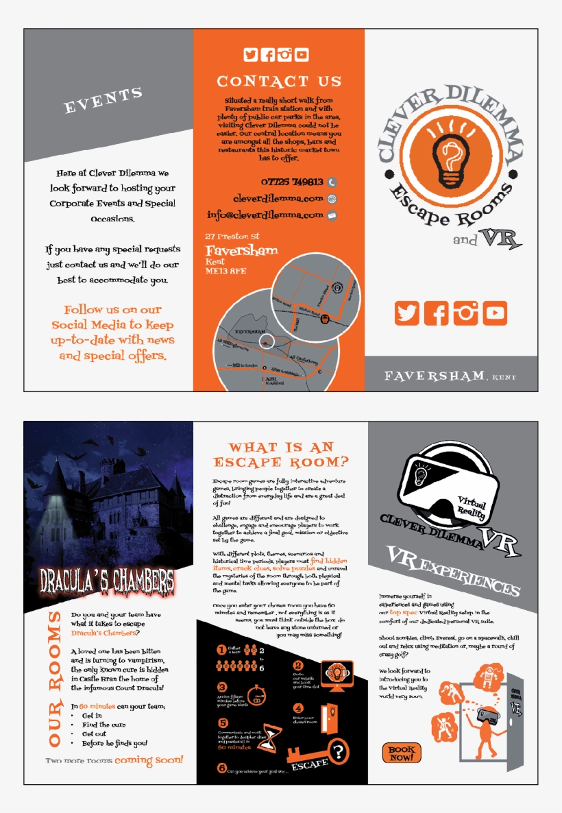 Clever Dilemma Folded Leaflet - Flyer, transparent png