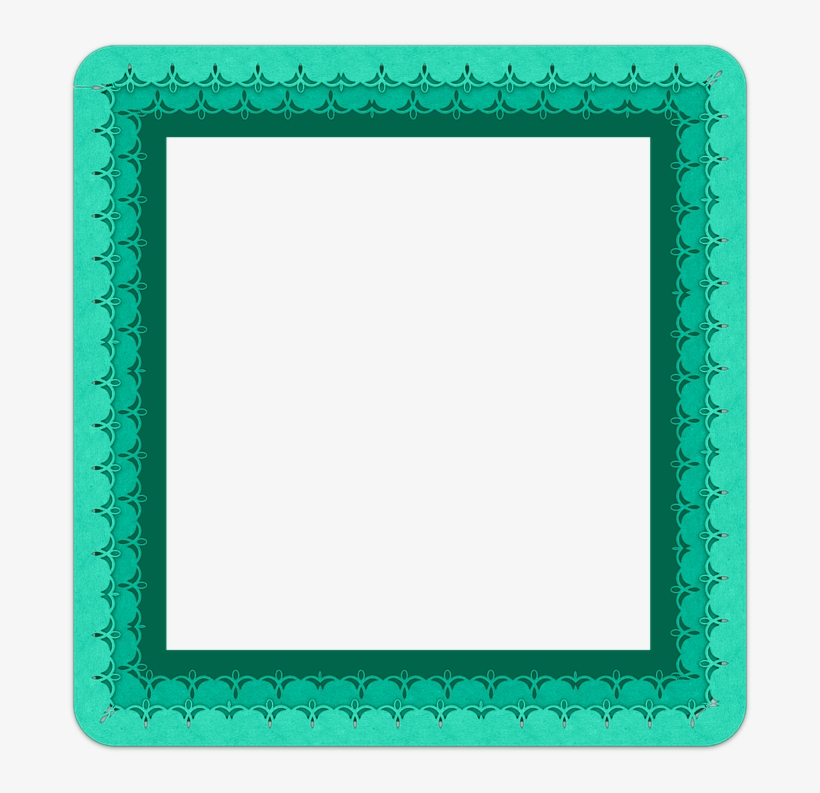 Frame, Ribbon, Side, Scrapbook, Color, Green, Element, transparent png