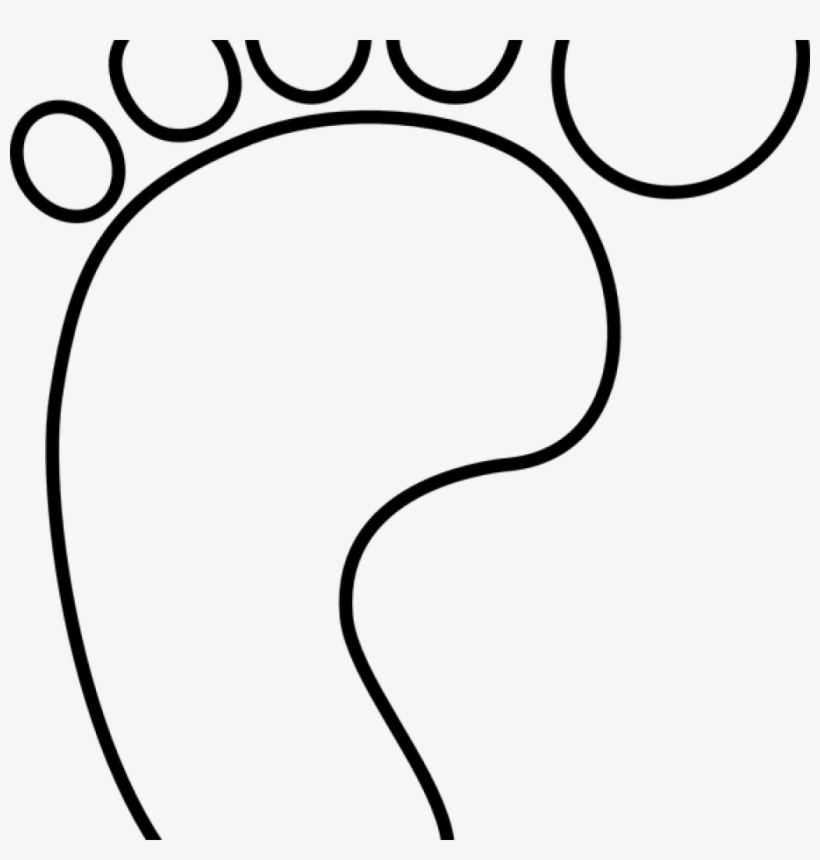 Baby Feet Outline Foot Ba Left Free Vector Graphic - Clip Art, transparent png