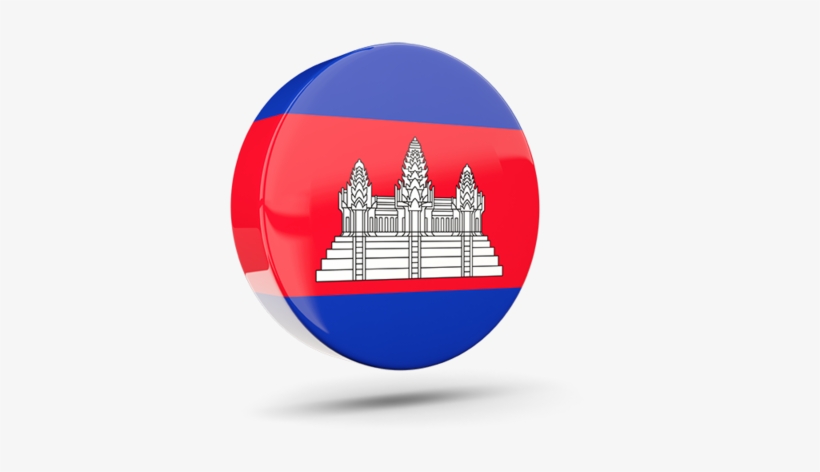 Cambodia Flag Round Png, transparent png