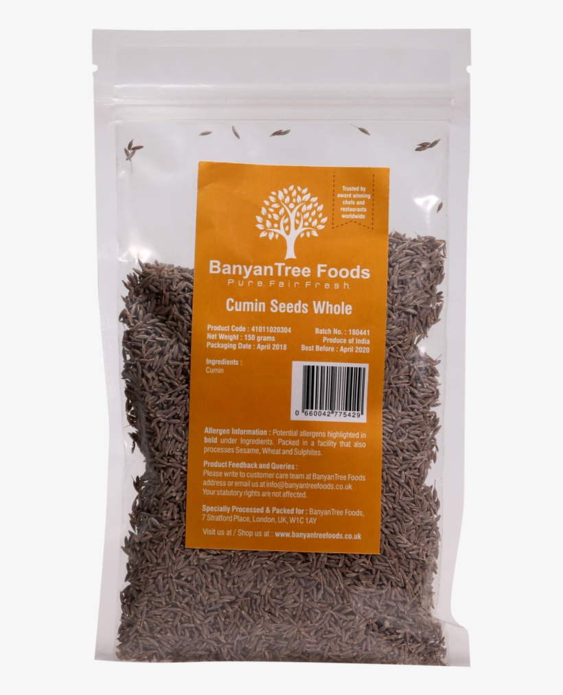 Fresh Cumin Seed Resealable Pack, transparent png