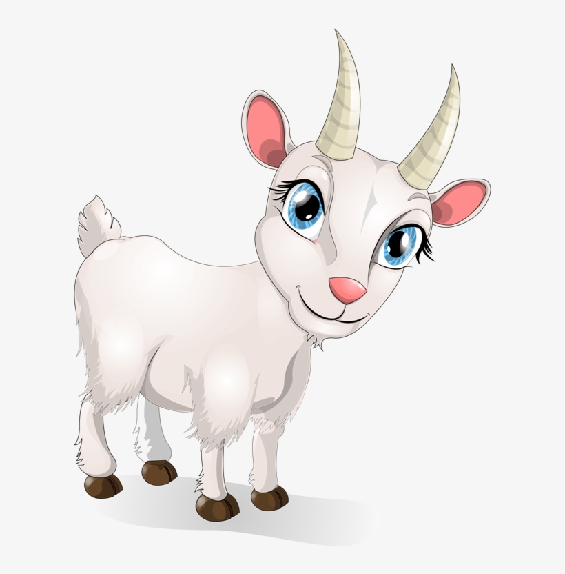 Животные Козы Goat Cartoon, Funny Farm, Big Eyes, Yandex, - Lovely Goat, transparent png