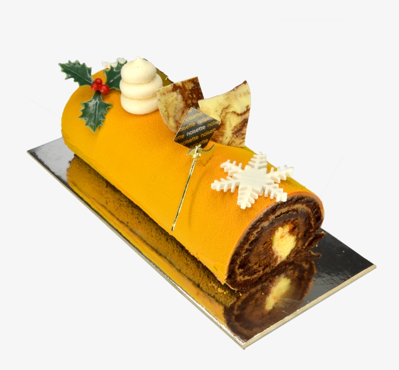 L'orangette Christmas Log Cake, transparent png