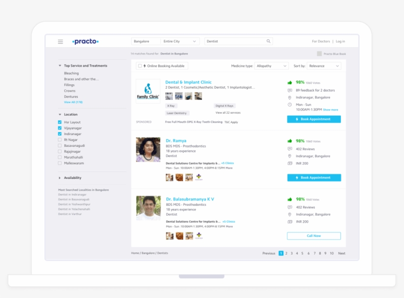 Here's How Your Practo Reach Ad Will Look - Practo App For Doctors, transparent png