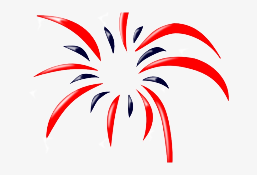 Fireworks Clipart Png Format - Red And White Fireworks, transparent png