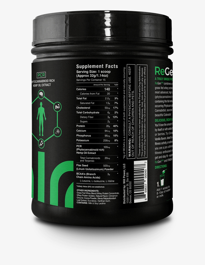 Regen[pcr] Cinnamon Cocoa Label Side C - Lauton Nutrition Pre Treino, transparent png