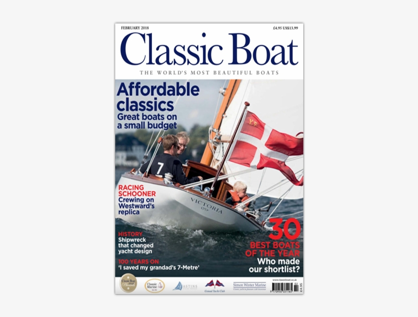 Yacht Clipart Waterways - Classic Boat Magazine, transparent png