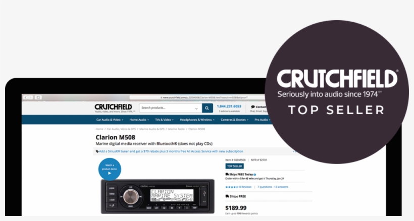 Crutchfield Best Seller - Website, transparent png