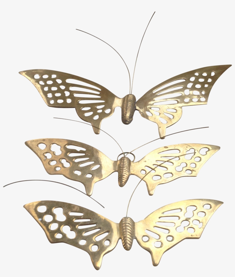 Real Butterfly Wall Hangings Metal Decorations For, transparent png