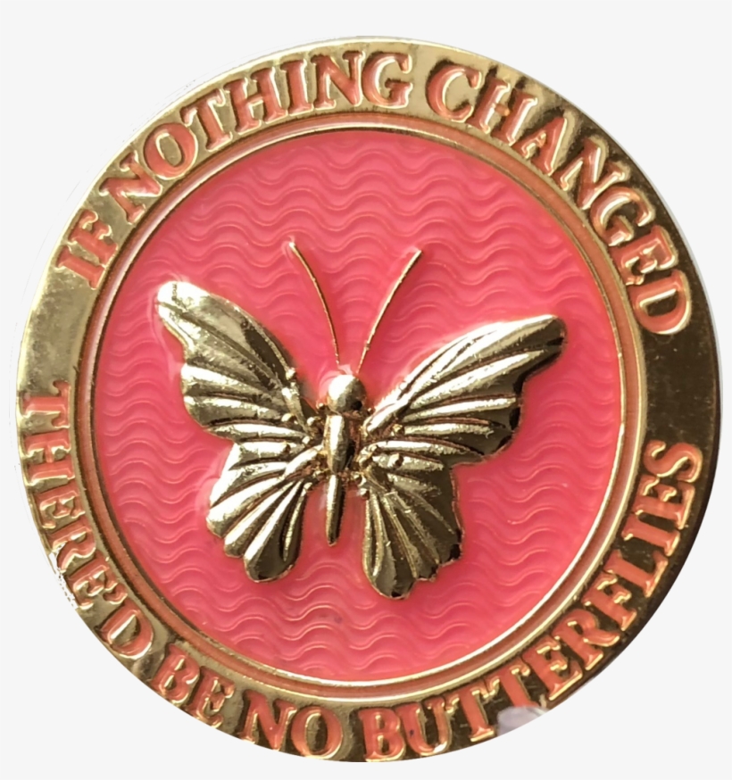 Butterfly If Nothing Changed There'd Be No Butterflies - Emblem, transparent png