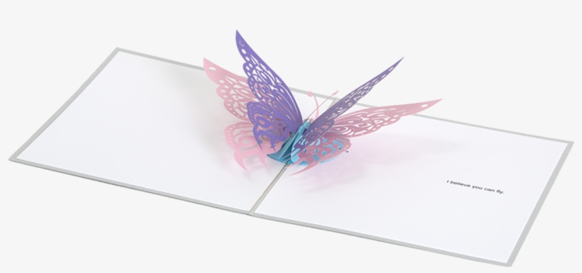Butterfly Pop Up Greeting Card - Pop Up Card, transparent png