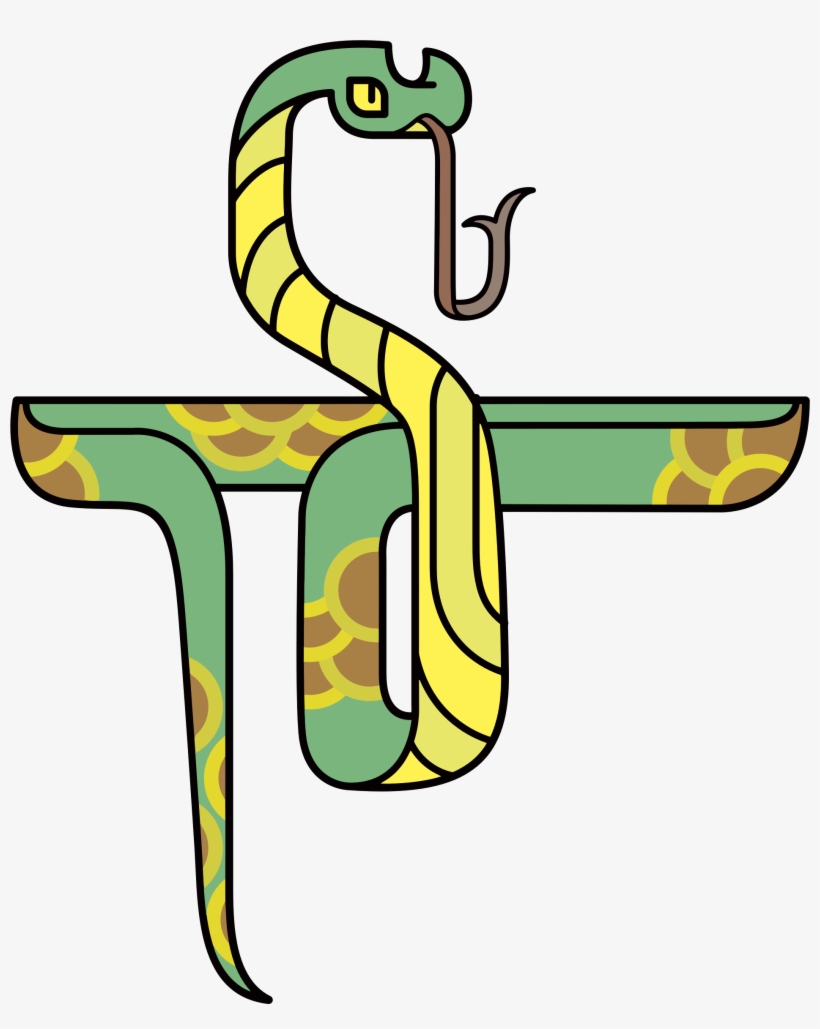 Stylized Cartoon Snake Vector Clipart Image - Stylized Snake, transparent png