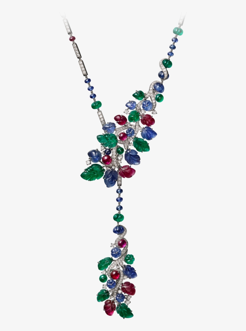 Cartier Tutti Frutti Jewelry Fruitti Pinterest Gems - Necklace, transparent png