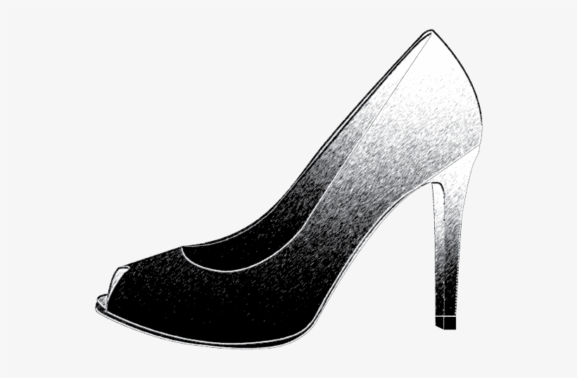 Peeptoe - Basic Pump, transparent png