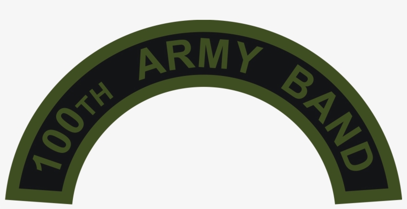 Us Army Reserve 100th Army Band Tab - Circle, transparent png