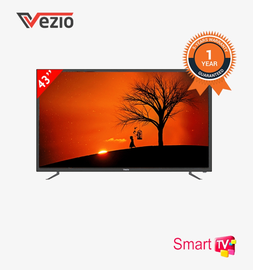 Vezio 43 Inch Android Smart Full Hd Led Tv - Led-backlit Lcd, transparent png