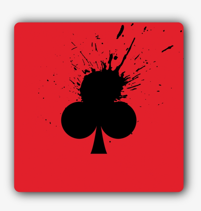 Poker Club Icon Splash Diwali Coasters - Clubs, transparent png