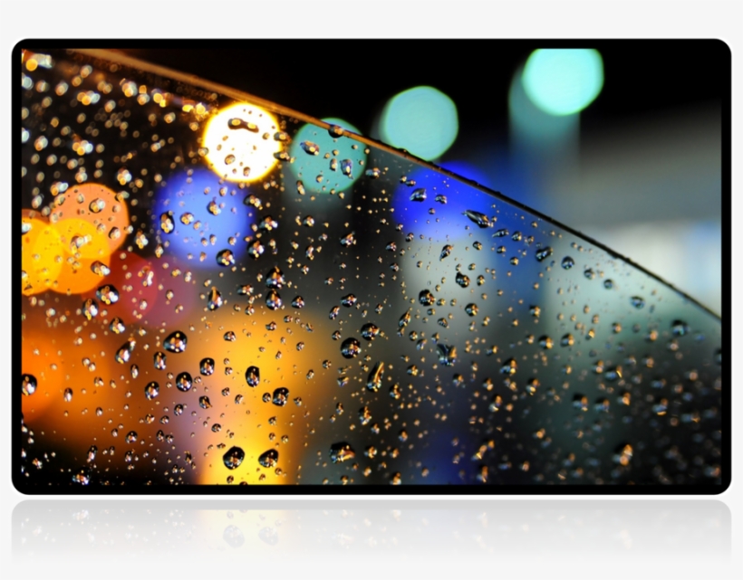 In Presence Of Water Drops, Multiple Light Refractions, - Water On Glass Wallpaper Hd, transparent png