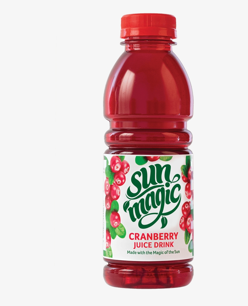 Sunmagic 500ml Cranberry Juice Drink - Plastic Bottle, transparent png