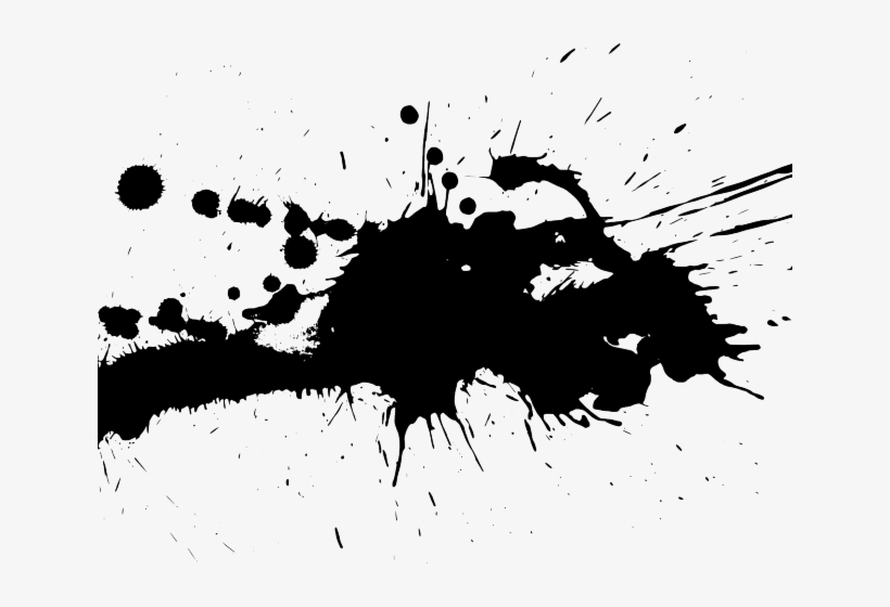 Splatter Png Transparent Images - Transparent Black Ink Splatter, transparent png