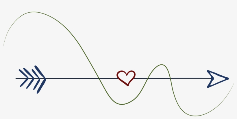 Bold Image Arrow - Heart, transparent png