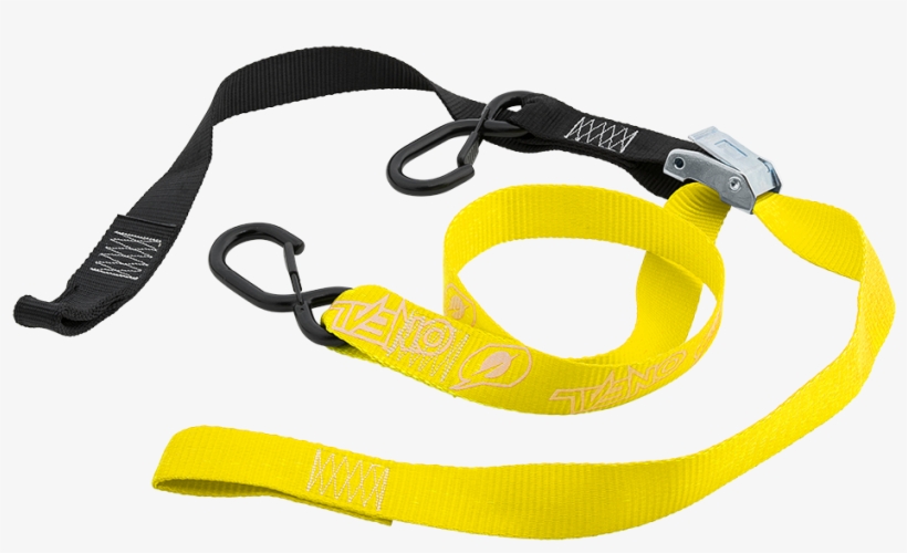 O`neal De Luxe Soft Hook Tie Downs Logo Yellow - Strap, transparent png