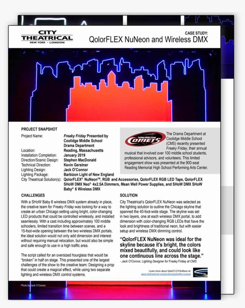 Coolidge Middle School Case Study - City Theatrical, transparent png