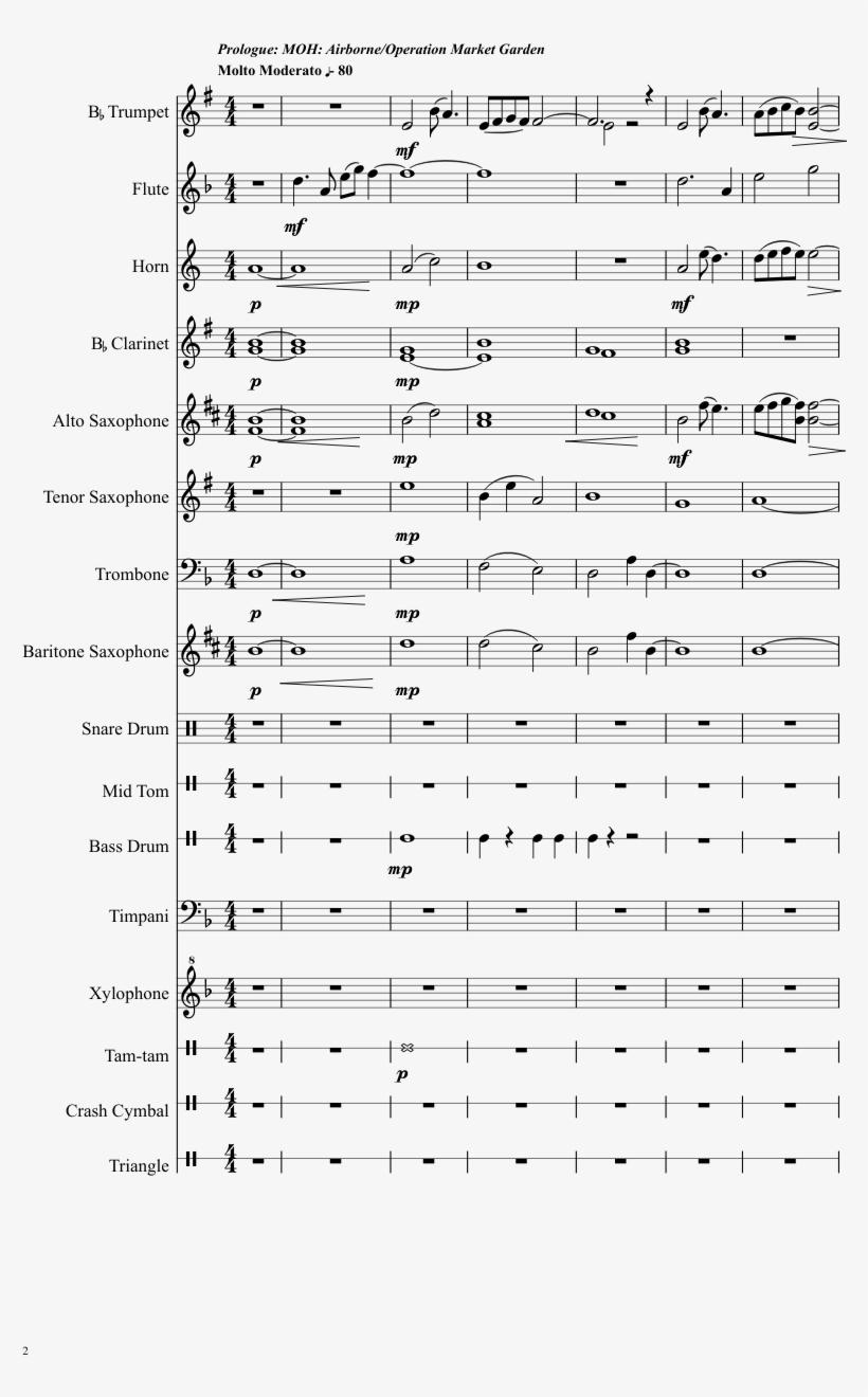 Medal Of Honor Suite Sheet Music Composed By Michael - Medal Of Honor Trumpet Sheet Music, transparent png