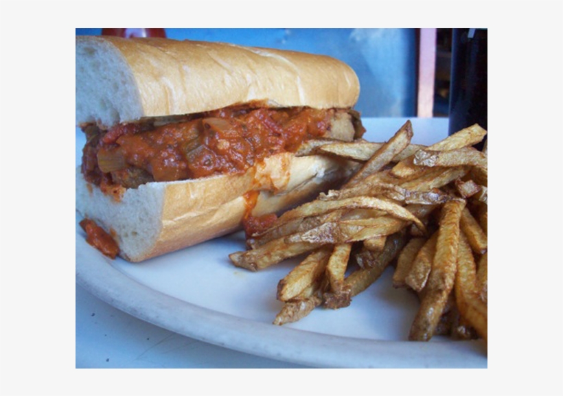 Dinos Grill Eggplantparmesansandwich - French Fries, transparent png