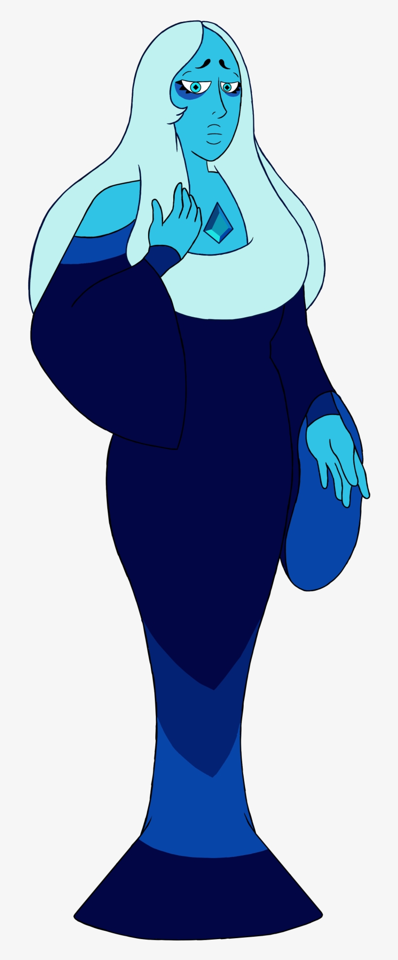 Blue Diamond Png Clip Free Library - Steven Universe Blue Diamond Hooded, transparent png