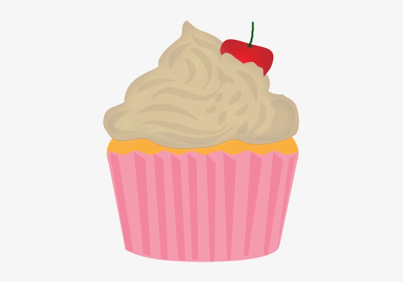 Cupcake For Tea Or Coffee - Clip Art, transparent png