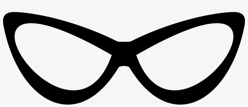 Cat Eye Glasses - Clip Art, transparent png