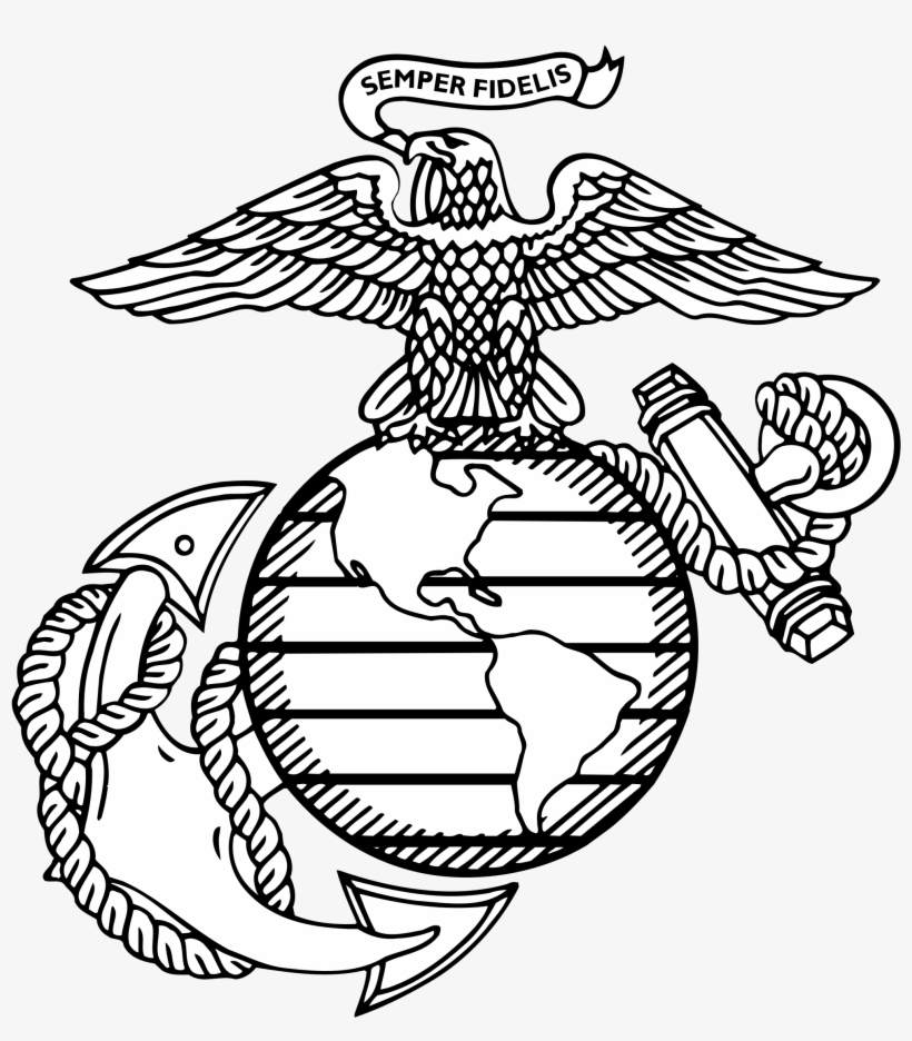 Usmc Emblem At Getdrawings - Eagle Globe And Anchor, transparent png