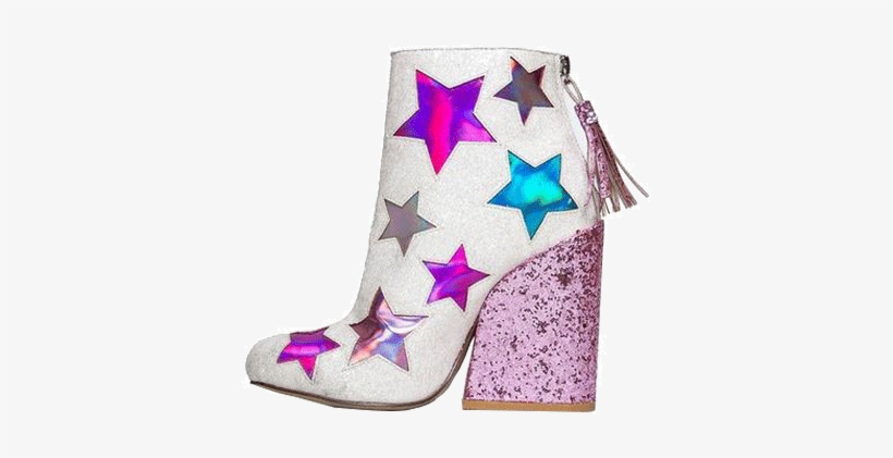 Itgirl Shop Stardust Glitter Party Cowboy Boots Aesthetic - Glittering Cowboy Boot Png, transparent png