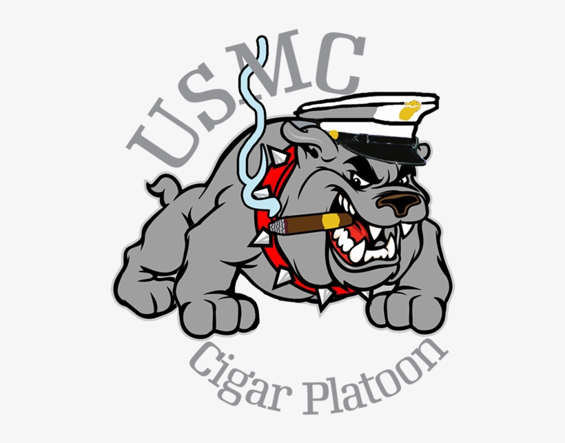 Usmc Bulldog Cigar Shirt - Kyrene Del Pueblo Bulldogs, transparent png