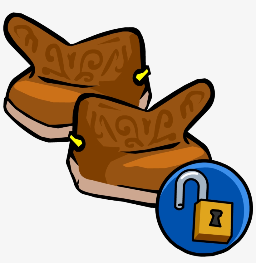 Cowboy Boots Unlockable Icon - Cowboy, transparent png