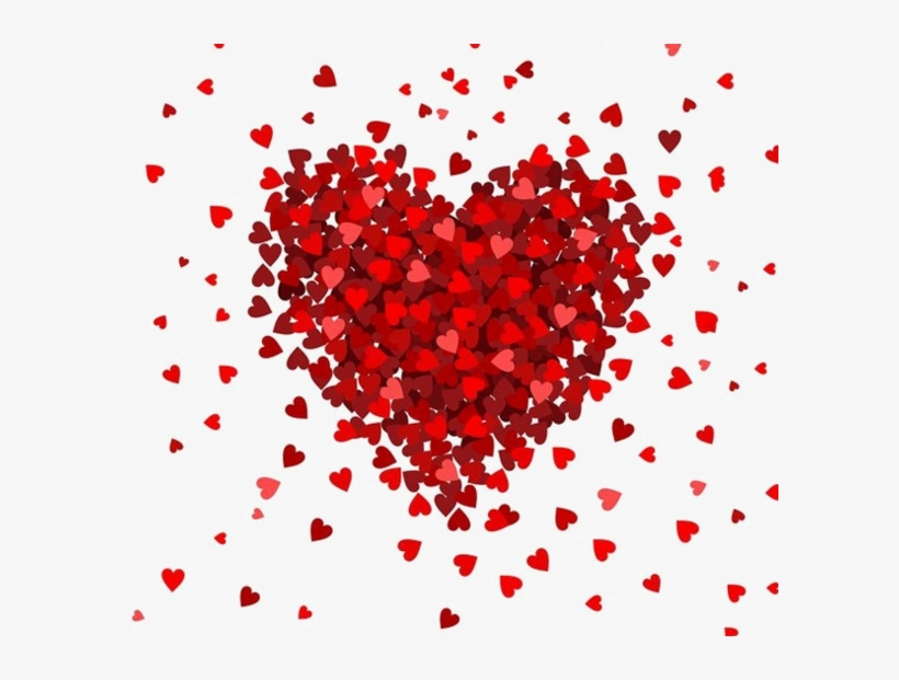 Tubes Coeurs En Png - Red Hearts Print Bag Beach Bag White And Red Handbag, transparent png