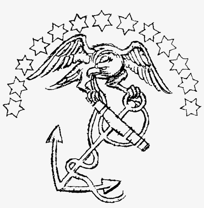 Banner Library Library Marine Corps Logo Drawing At - Old Marine Corps Ega, transparent png