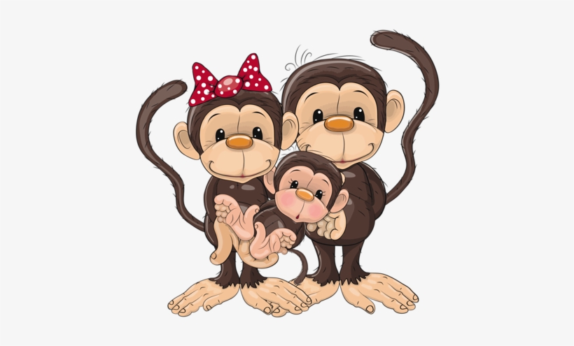 Family Monkeys Pinterest Baby Clip Art Images - Imagenes De Familia De Monos Animados, transparent png