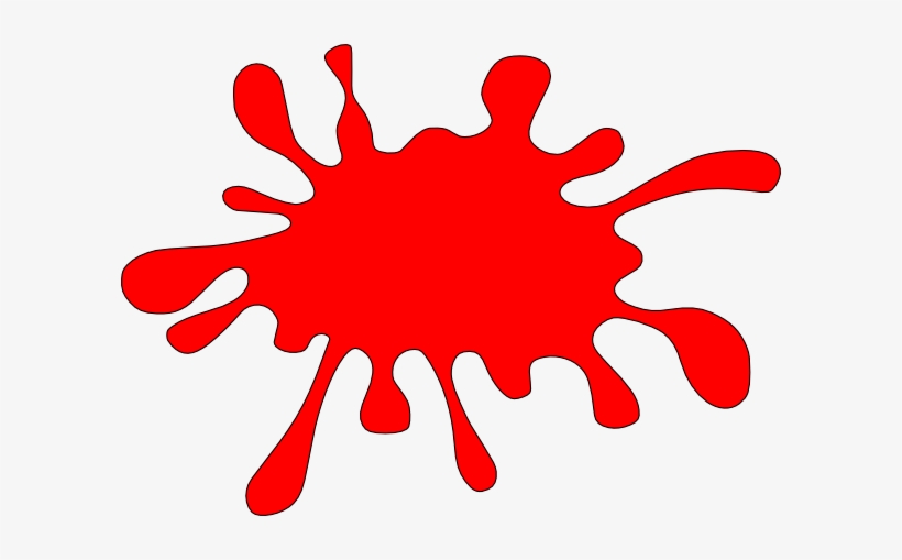 Blood Splatter Clipart - Red Clipart, transparent png