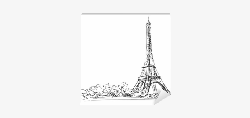 Hand Sketch Of The Eiffel Tower - Eiffel Tower, transparent png
