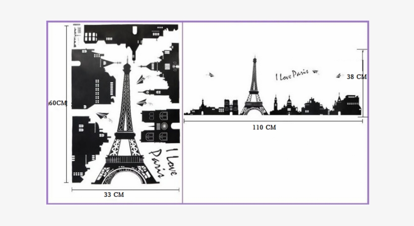 Tower Pattern Unique Bargains Paris Eiffel Tower Pattern Self-adhesive - 643x1000 PNG ...