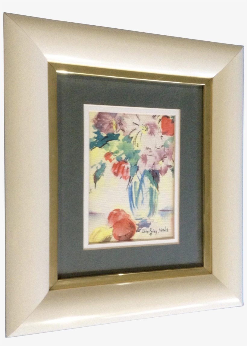 Lucy Foley Nvws, Watercolor Painting Floral Still Life - Picture Frame, transparent png