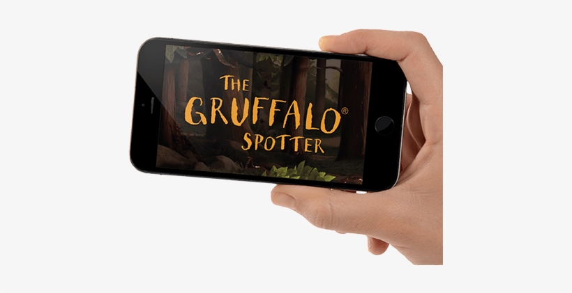 Close Up Of Hand Holding Mobile Phone With Gruffalo - Gruffalo By Julia Donaldson, transparent png