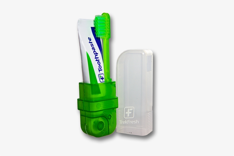 Trekfresh Portable Toothbrush, Toothpaste, Floss & - Portable Toothbrush, transparent png