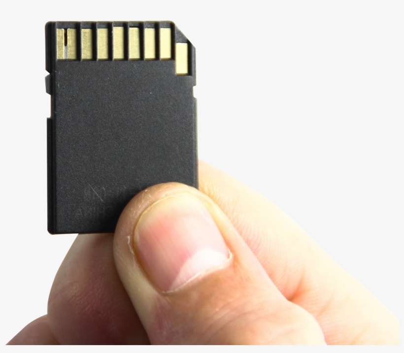 Hand Holding Memory Card Png Image - Memory Card, transparent png
