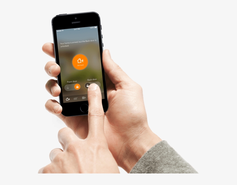 Right Hand With Phone Opt - Hand Using Phone Png, transparent png