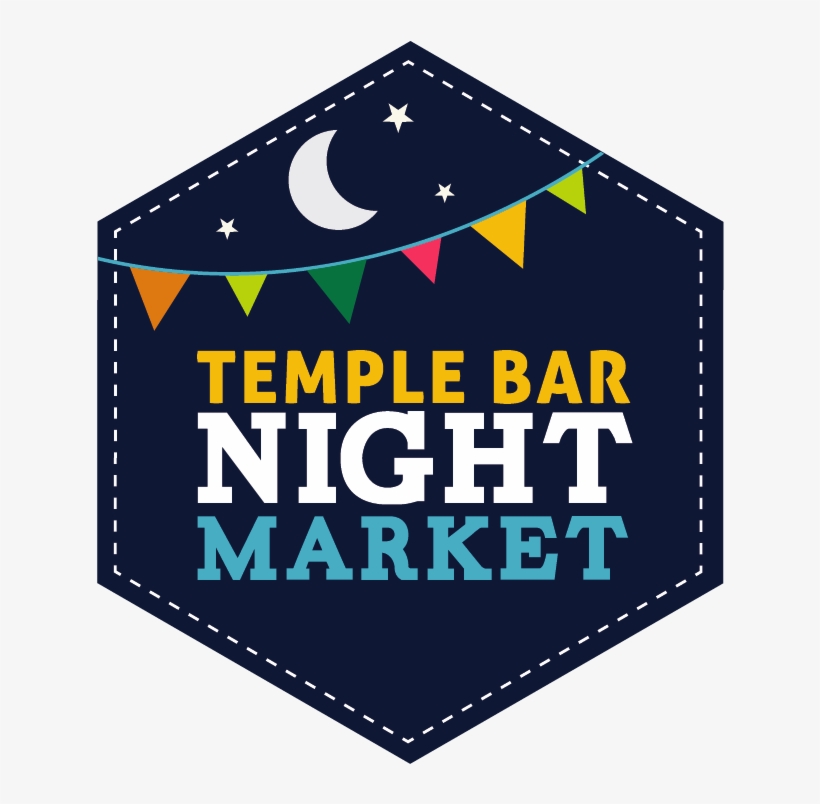 Cropped Temple Bar Night Market Logo - Graphic Design, transparent png