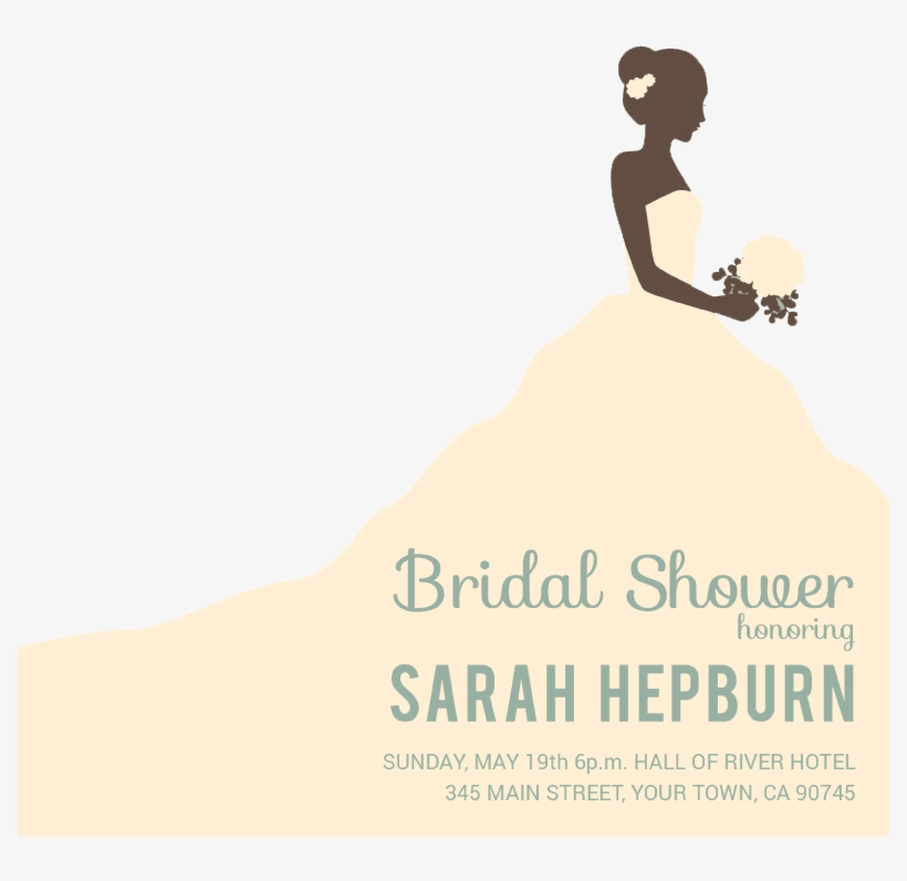 Wedding Invitation Bride Transprent Png Free Download - Birdcage Bridal Shower - Personalised Large Circle, transparent png
